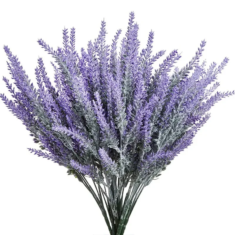 Office Furniture Ideas - 1 Bündel lila künstlicher Lavendelblumenstrauß künstliche