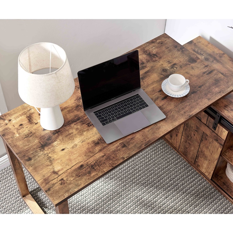L-förmiger Schreibtisch mit Cr – Credenza Office Storage Bewertung und Preis