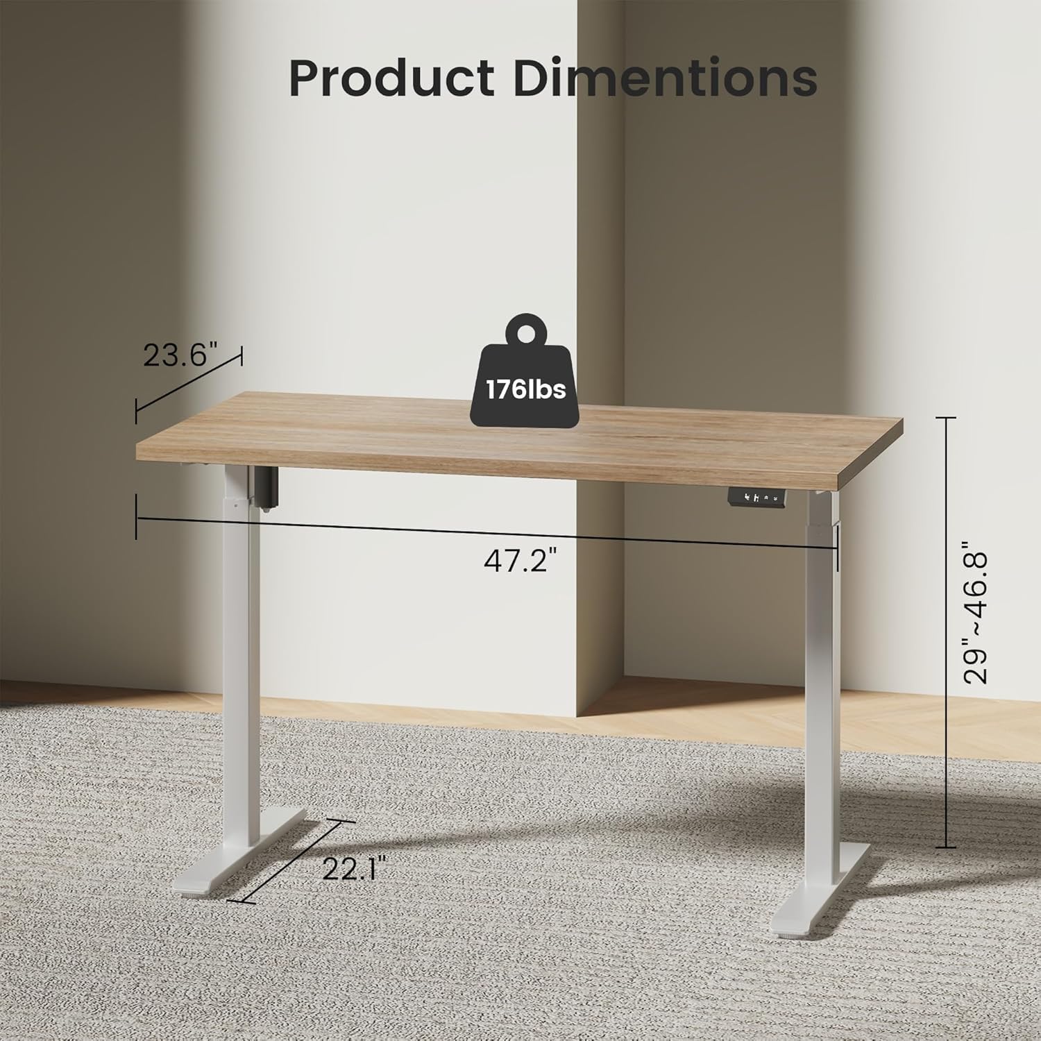 Elektrischer Stehschreibtisch  – Credenza Office Storage Bewertung und Preis