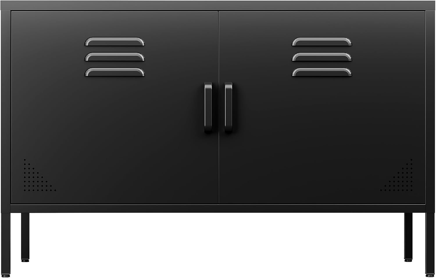 Schwarzer Metall-Aufbewahrungs – Credenza Office Storage Bewertung und Preis