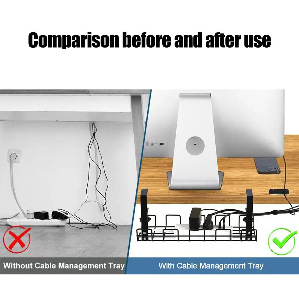 Kabelmanagement-Box unter dem  – Cubicle Shelf Organizer Bewertung und Preis
